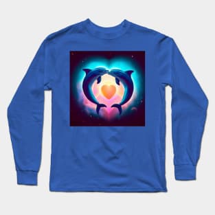 Dolphin Love . Long Sleeve T-Shirt